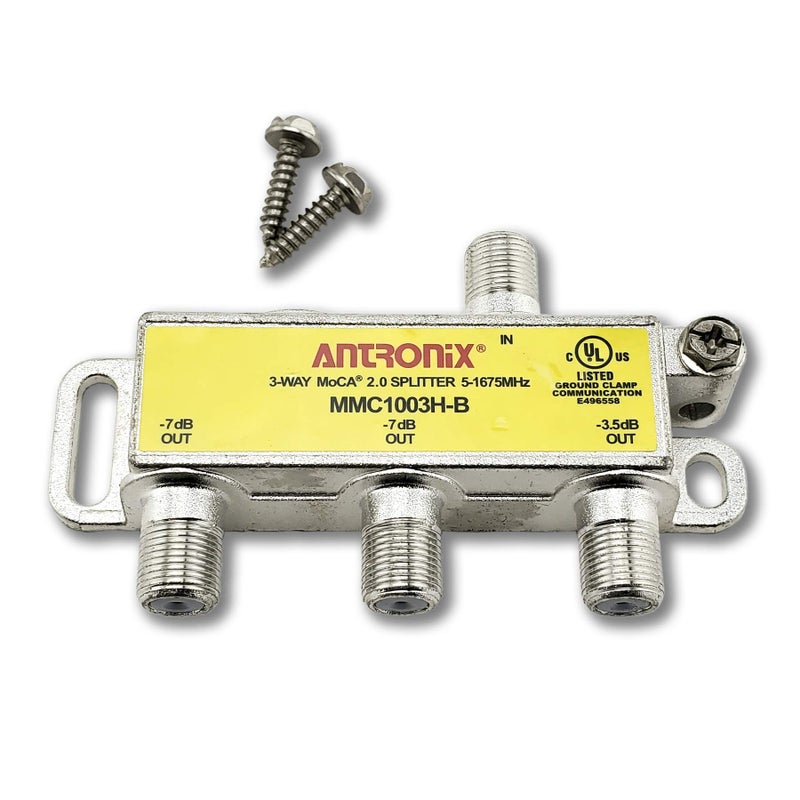 Antronix 3 Way Antronix MMC1003H-B 5-1675 MHz MoCA 2.0 Splitter for Frontier Formerly Verizon Fios - Image 2